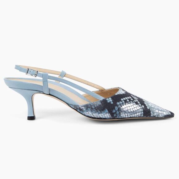 Sling Fling High Women's Slingback Heels by Kiki Price – Python - Picture 1 of 3